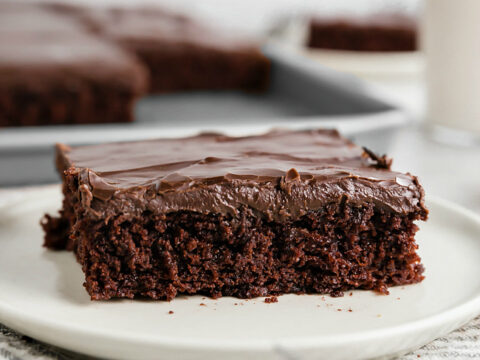 Half Sheet Pan Texas Sheet Cake - Cookie Madness