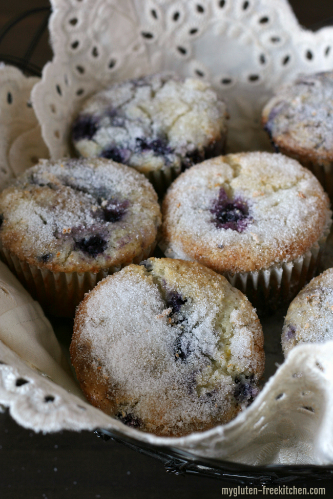 Gluten-free Blueberry Muffins with Lemon Zest