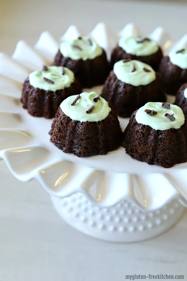 Chocolate Peppermint Mini Bundt Cakes - My Baking Addiction