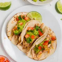Three Gluten-free Tacos on plate