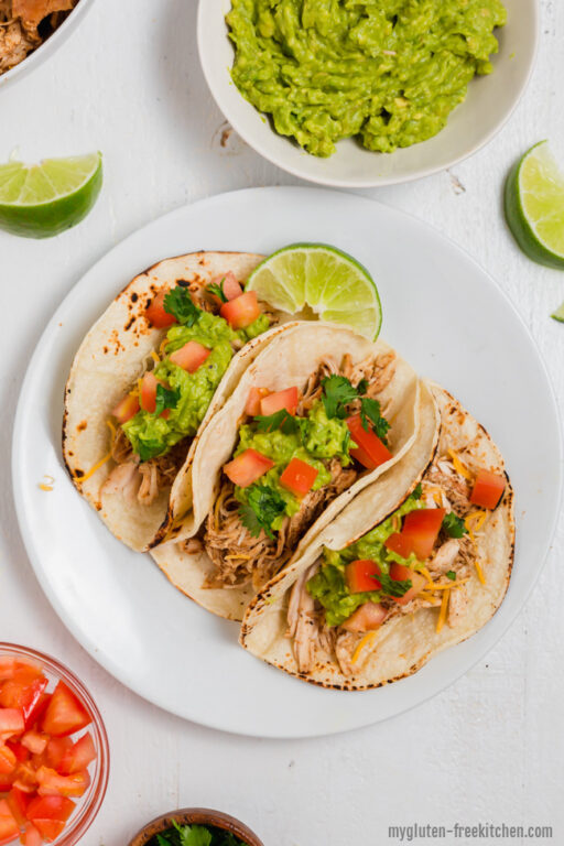 Slow Cooker Shredded Chicken for Gluten-free Tacos