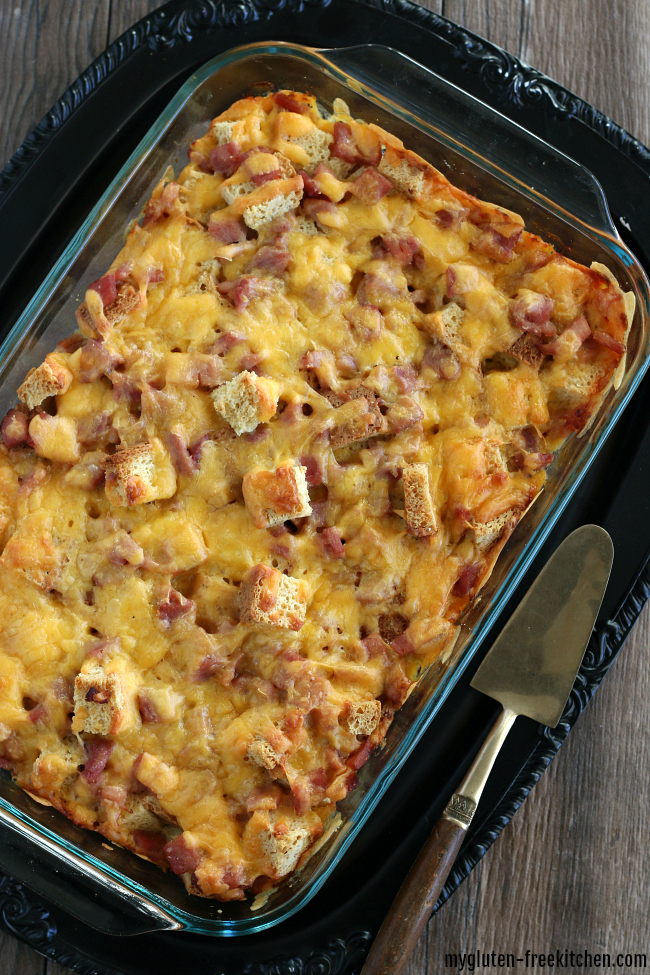 Gluten-free Ham and Cheese Breakfast Casserole