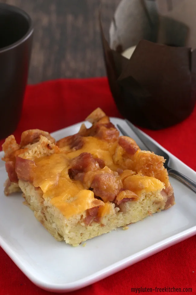 Slice of Gluten-free Breakfast Casserole Holiday