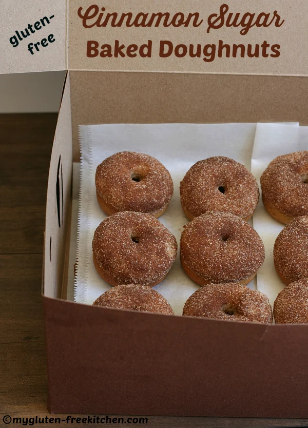 Gluten-free Cinnamon Sugar Baked Doughnuts - Such a fun treat to make and share! These were great the 2nd day still too!