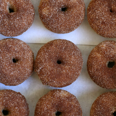 Gluten-free Cinnamon Sugar Doughnuts Recipe. These donuts are so good! No one can tell they're #glutenfree
