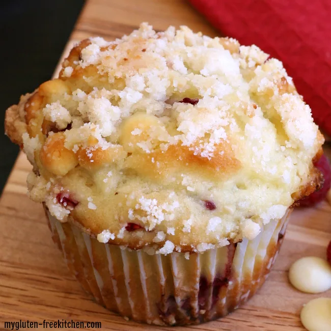 Gluten-free Raspberry Muffin with White Chocolate