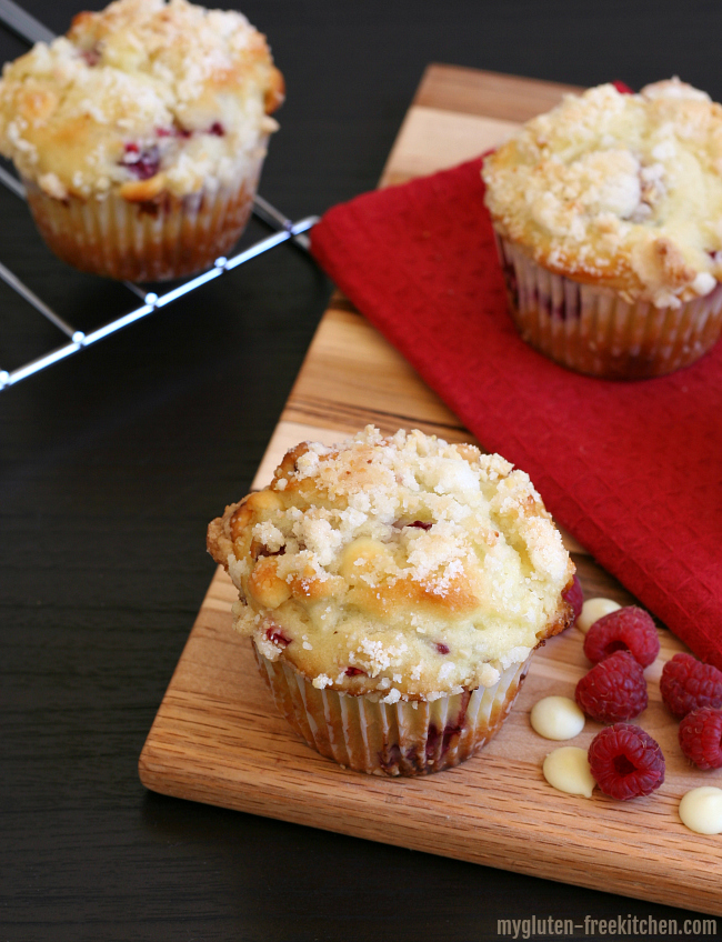 Gluten-free White Chocolate Raspberry Muffin Recipe