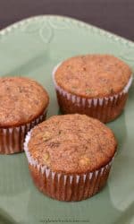 gluten-free Applesauce Banana Zucchini Muffins