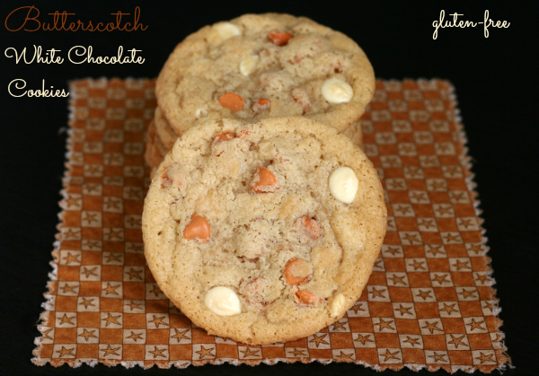 Favorite Gluten-free Butterscotch White Chocolate Cookies