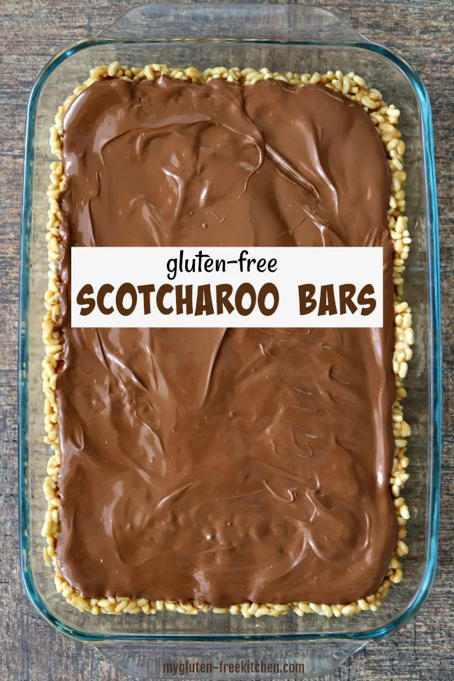 Pan of Gluten-free Scotcharoo Bars