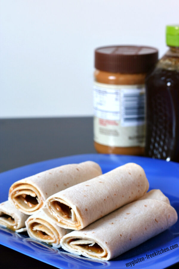 Peanut Butter Tortilla Roll Ups {gluten Free Dairy Free}