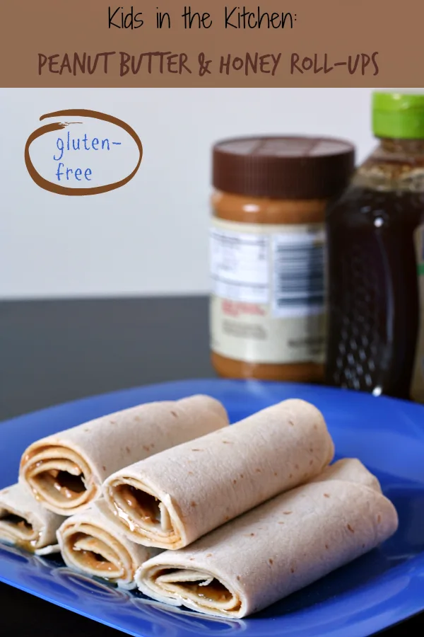Gluten-free Peanut Butter and Honey Roll-ups - Great after school snack.