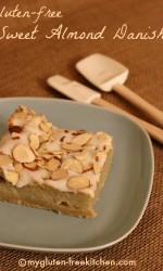Gluten-free Sweet Almond Danish - Flaky crust, sweet topping - totally delicious!