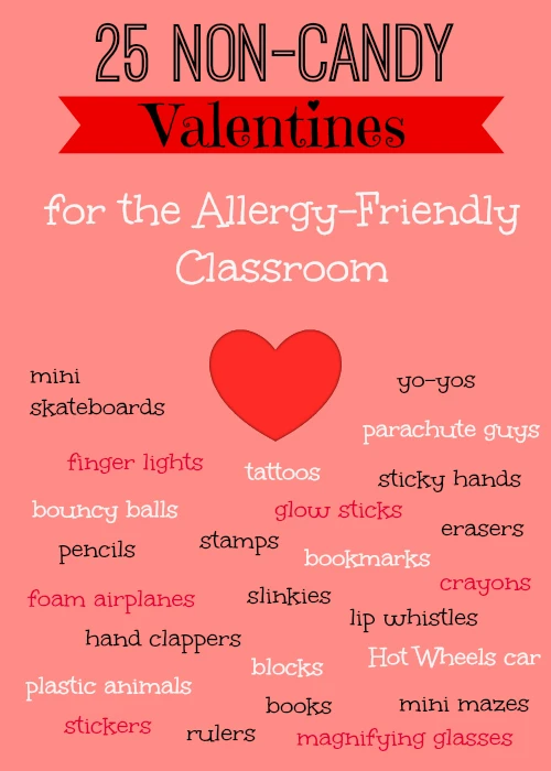 Non-Candy Valentine's Day Treats for Kids + Free Printable Pencil