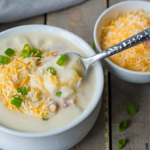 Gluten-free Cheesy Baked Potato Soup