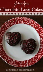 Gluten-free Chocolate Love Cakes - A decadent chocolate treat to share with your loved ones!