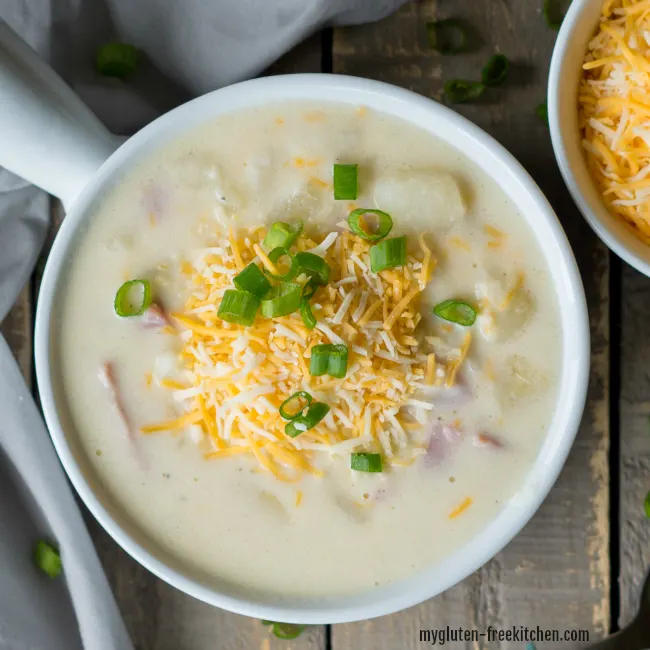 Loaded Baked Potato Soup - Our Salty Kitchen