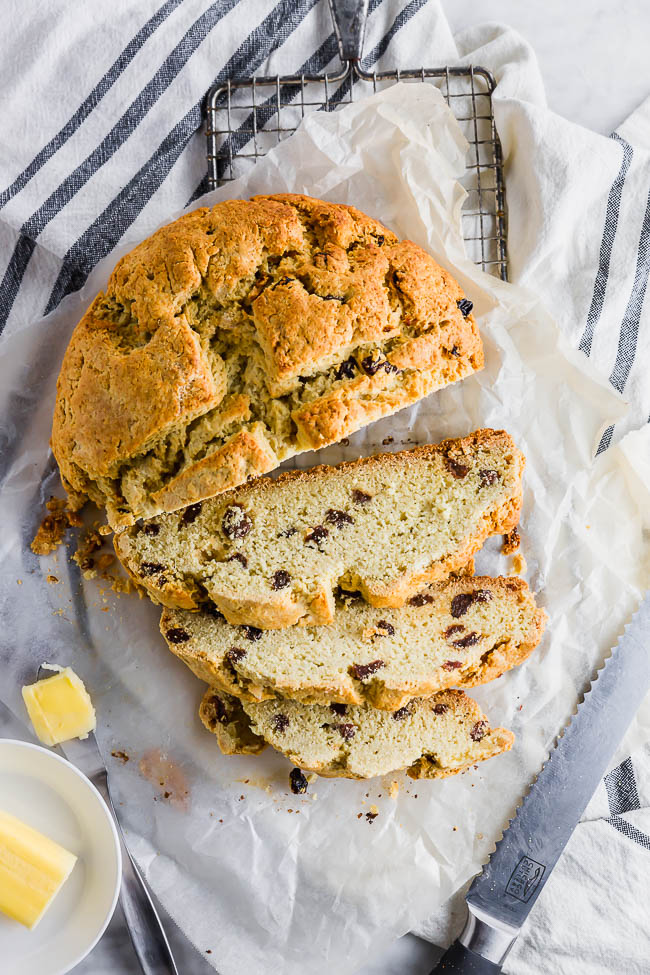 Sliced Gluten-free Irish Soda Bread