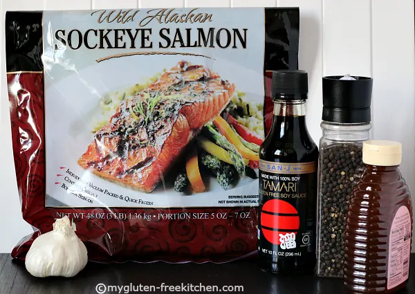 Salmon Recipe ingredients for quick Blackened Salmon recipe