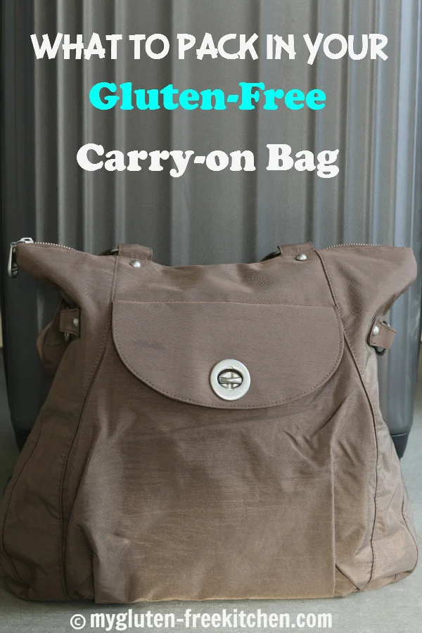 What to pack in your gluten-free carry-on bag