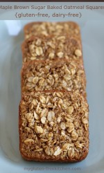 Gluten-free and dairy-free Maple Brown Sugar Baked Oatmeal Squares