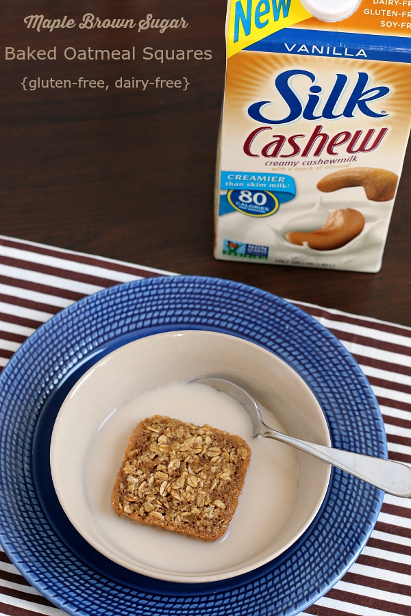 Glutenfree Maple Brown Sugar Baked Oatmeal Squares