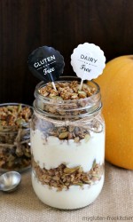 Pumpkin Spice Granola Parfaits - You'd never guess these are gluten-free and dairy-free by the taste! Easy recipe!