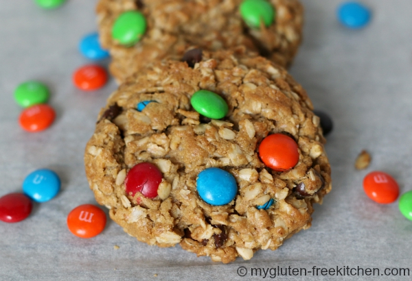 Peanut Butter M&M Cookies (Gluten free) - EatCartwright