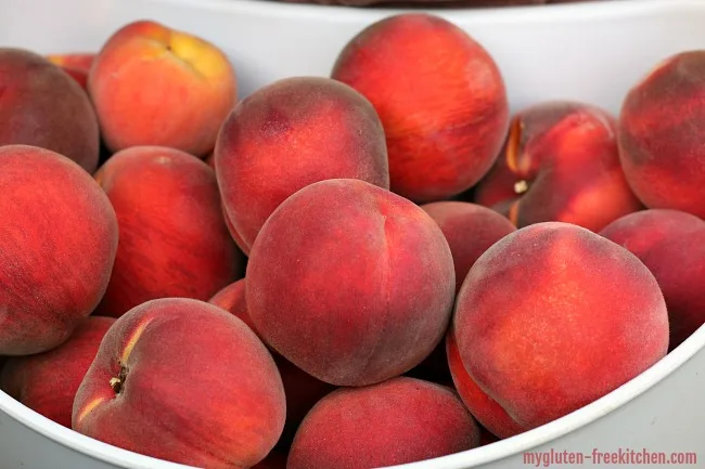 bucket of peaches