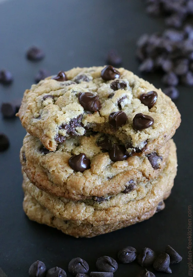 The best gluten-free chocolate chip cookies. My tried and true recipe!