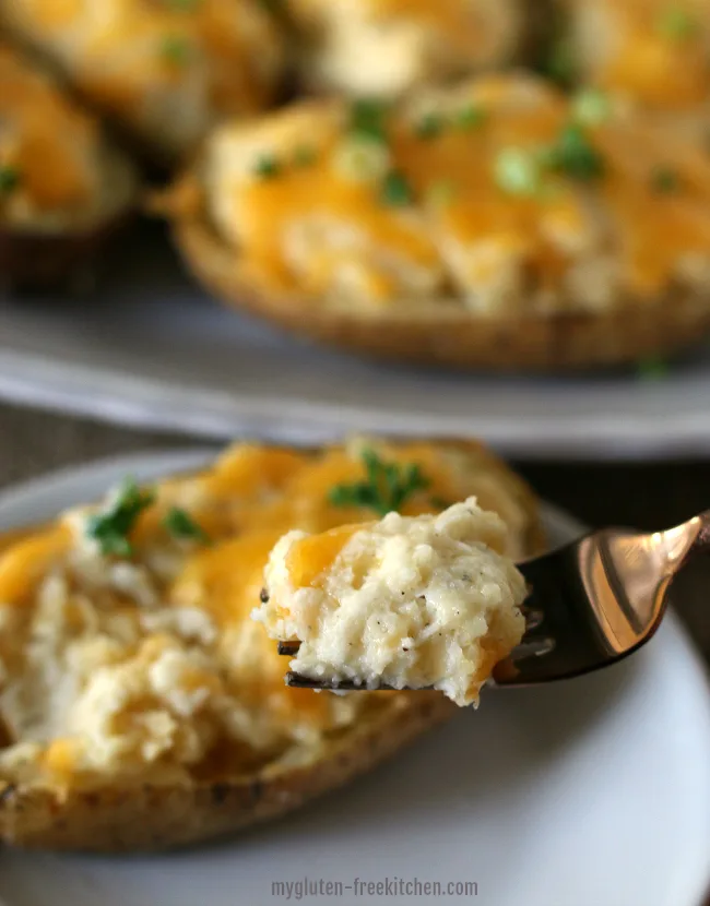 Twice-Baked Potato Recipe. We love these cheesy, cream potatoes that are naturally gluten-free!