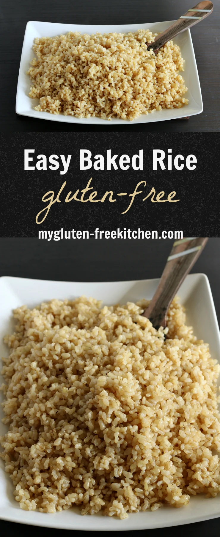 Easy Baked Rice - Two secret ingredients make this easy recipe extra delicious! This is a staple at our house!