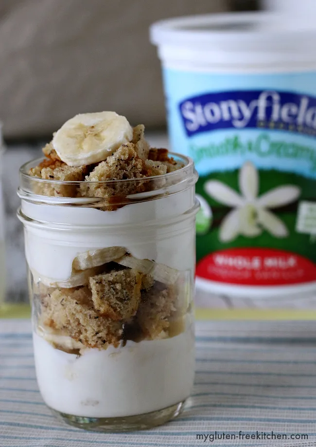 Gluten-free Banana Bread Yogurt Parfait