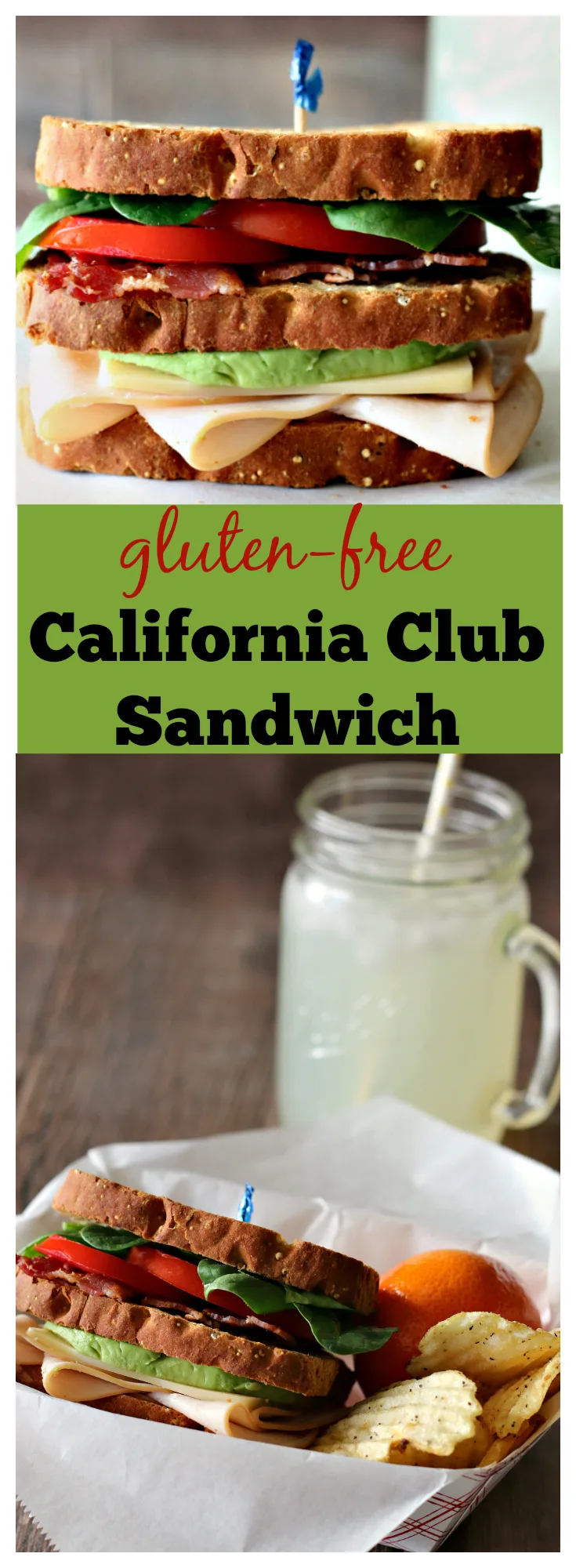 Gluten-free California Club Sandwich Recipe - This was a hit with the whole family. Reminds me of eating at the local diner as a kid!