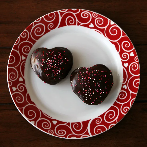 Gluten-free Chocolate LOVE Cakes - yummy treat for Valentine's Day or anytime!