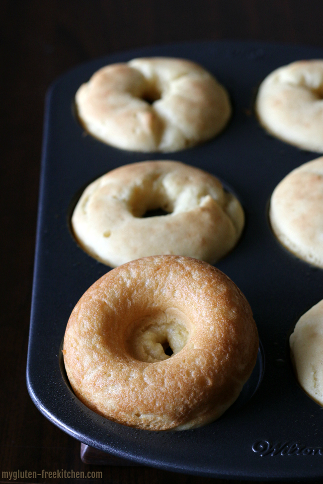 Baking gluten-free donuts in a donut pan
