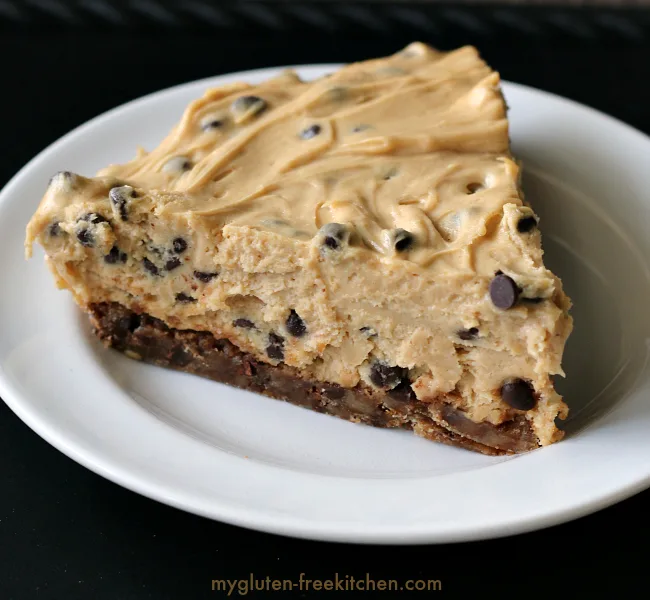 Gluten-free Peanut Butter Chocolate Chip Cookie Crust Pie