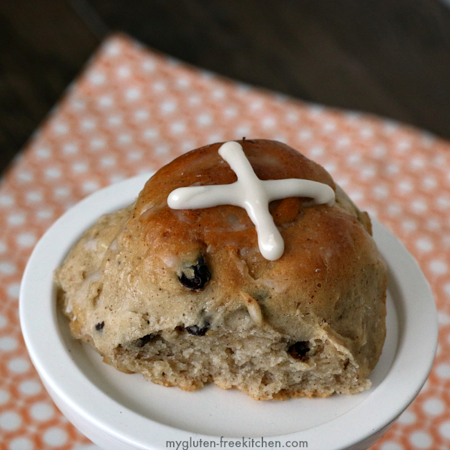 Hot Cross Bun that's dairy-free and gluten-free