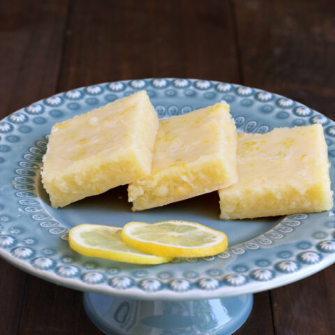 Gluten-free Lemonies - The texture of brownies but with tons of fresh lemon flavor!
