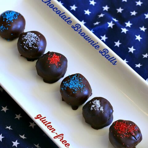 Gluten-free dairy-free Dark Chocolate Brownie Balls