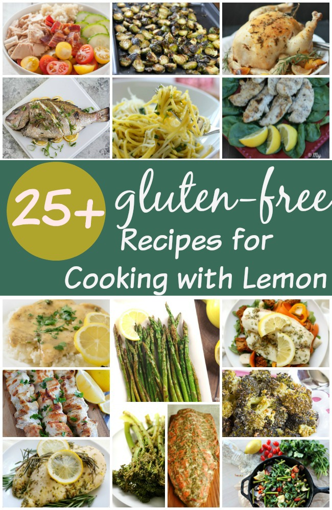 Gluten-free recipes for main dishes and side dishes with lemon.