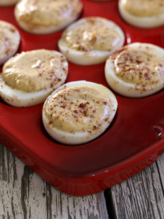 Deviled Eggs Recipe that's gluten-free and doesn't have mayo in it!