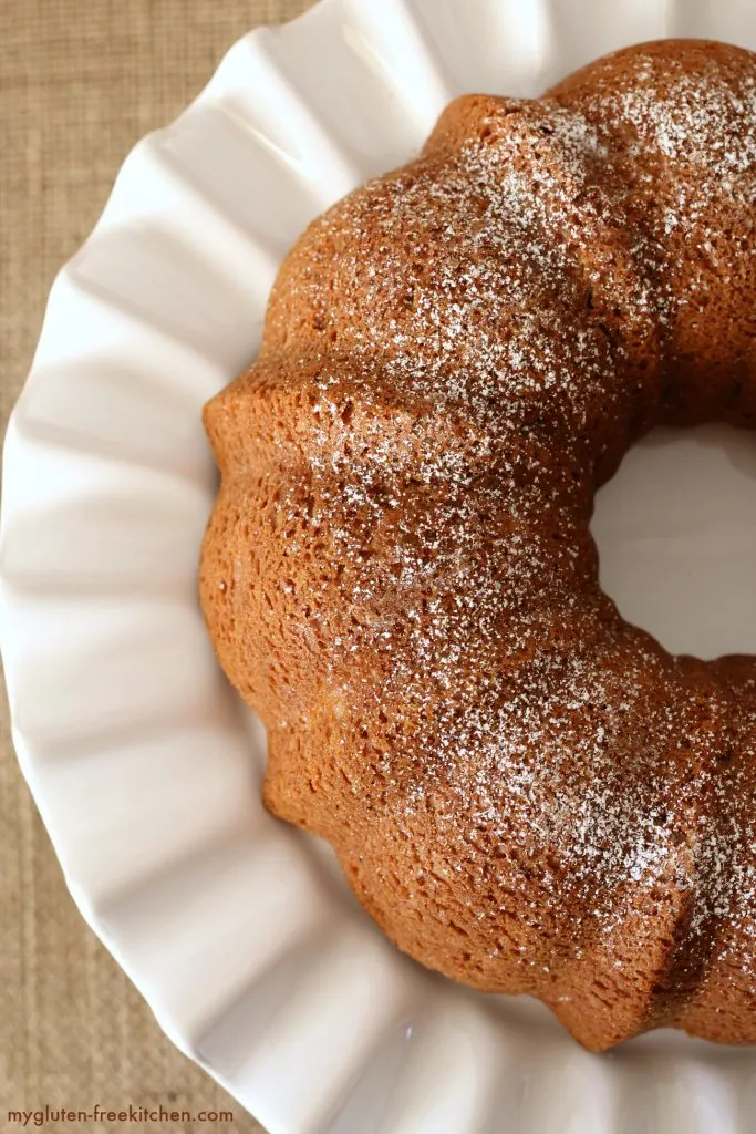 Gluten-free Dairy-free Apple Bundt Cake Recipe. Easy and pretty!