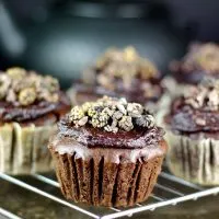 Buckwheat-Zucchini-Chocolate-Cupcakes- by Unconventional Baker