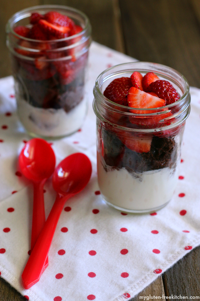 Gluten-free Neapolitan Parfaits. Breakfast or mid-day snack idea!