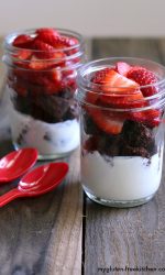 Gluten-free Neapolitan Parfaits. Recipe for yummy breakfast or snack.
