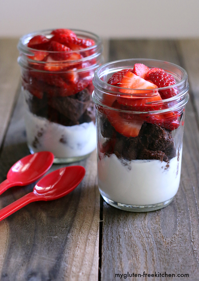 Gluten-free Neapolitan Parfaits. Recipe for yummy breakfast or snack.