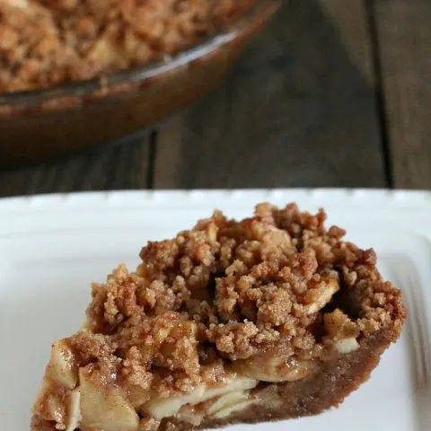 Gluten-free Apple Pie made with a Snickerdoodle Cookie Crust