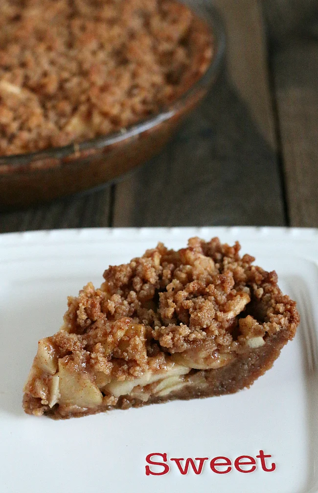 Gluten-free Apple Pie made with a Snickerdoodle Cookie Crust
