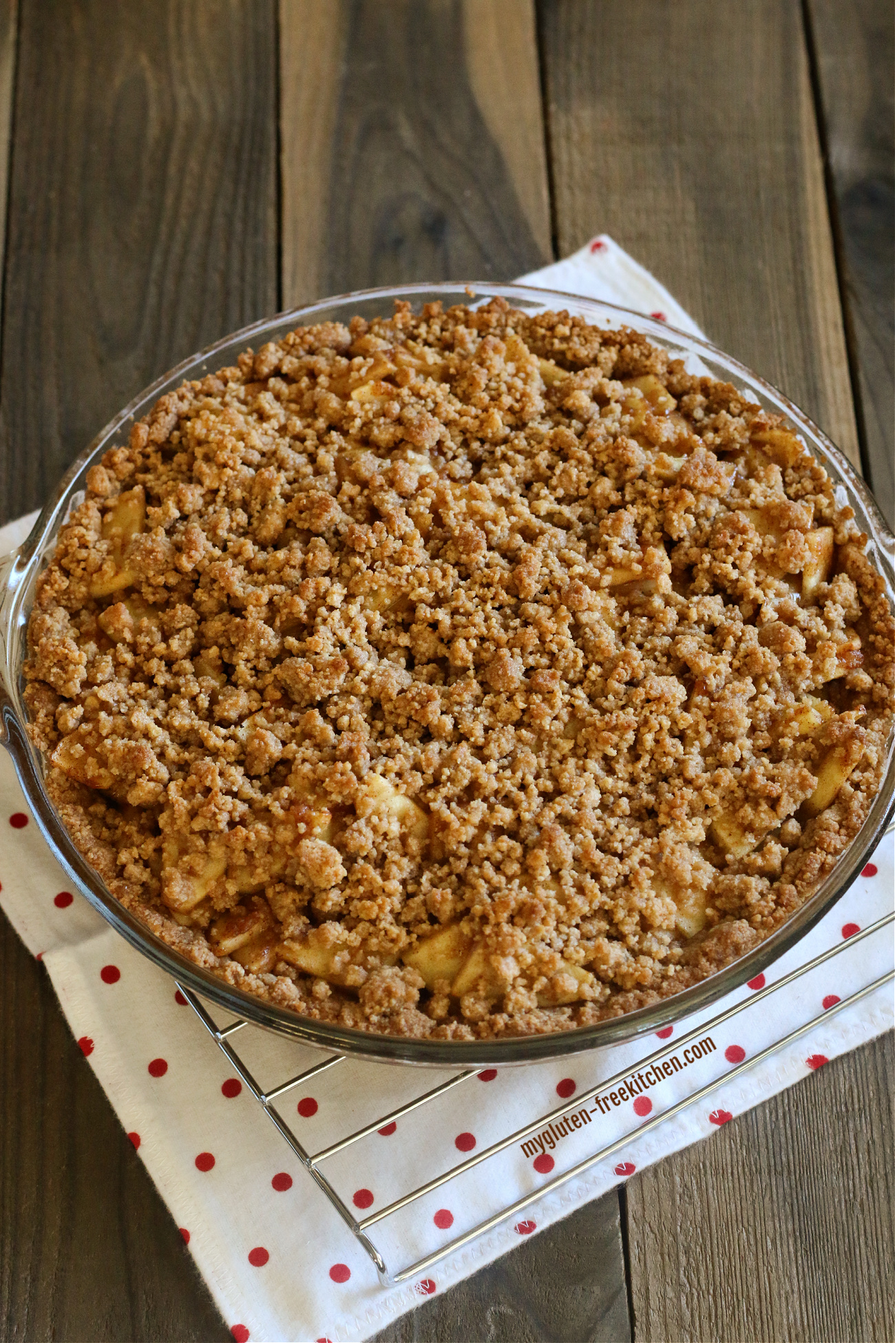 Gluten-free Streusel Apple Pie
